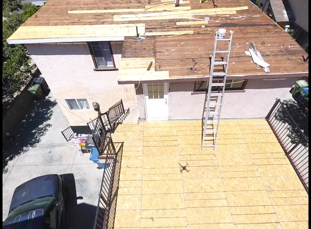 Shingle roof install